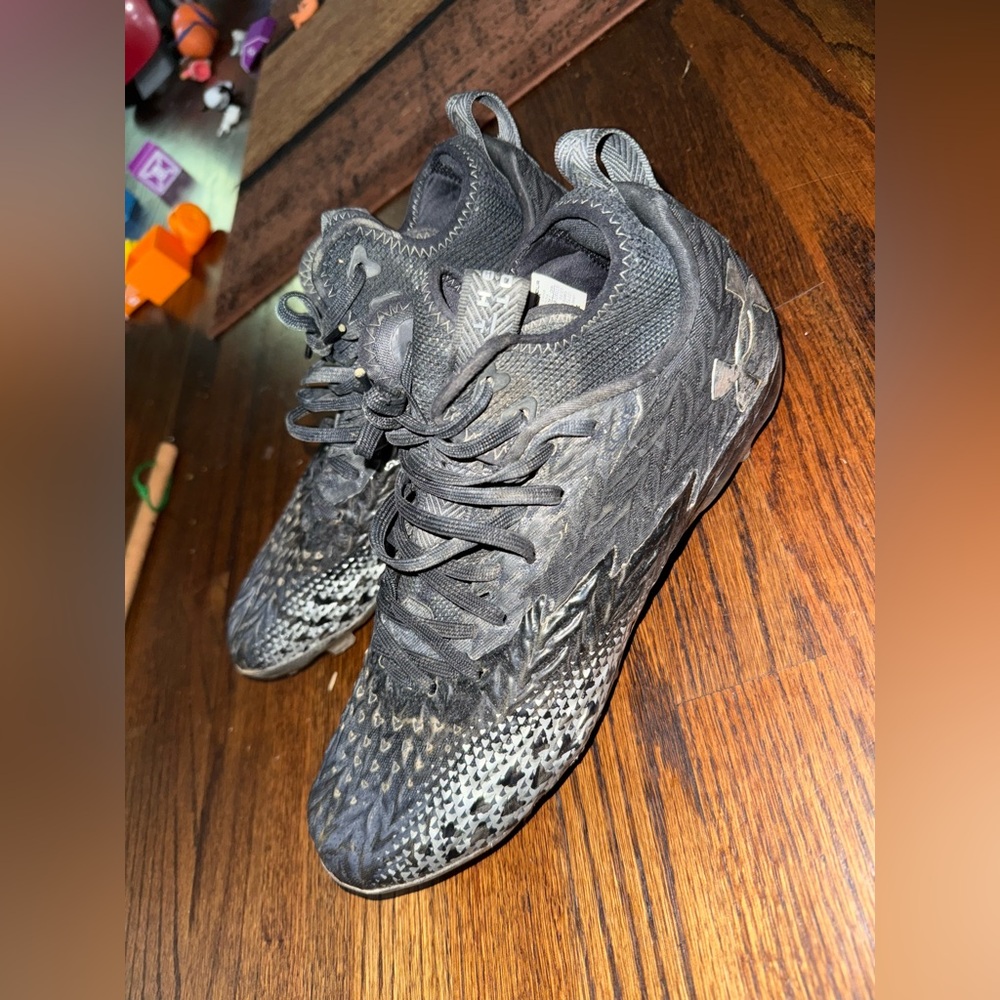 Under Armour Black and Gray Soccer Cleats